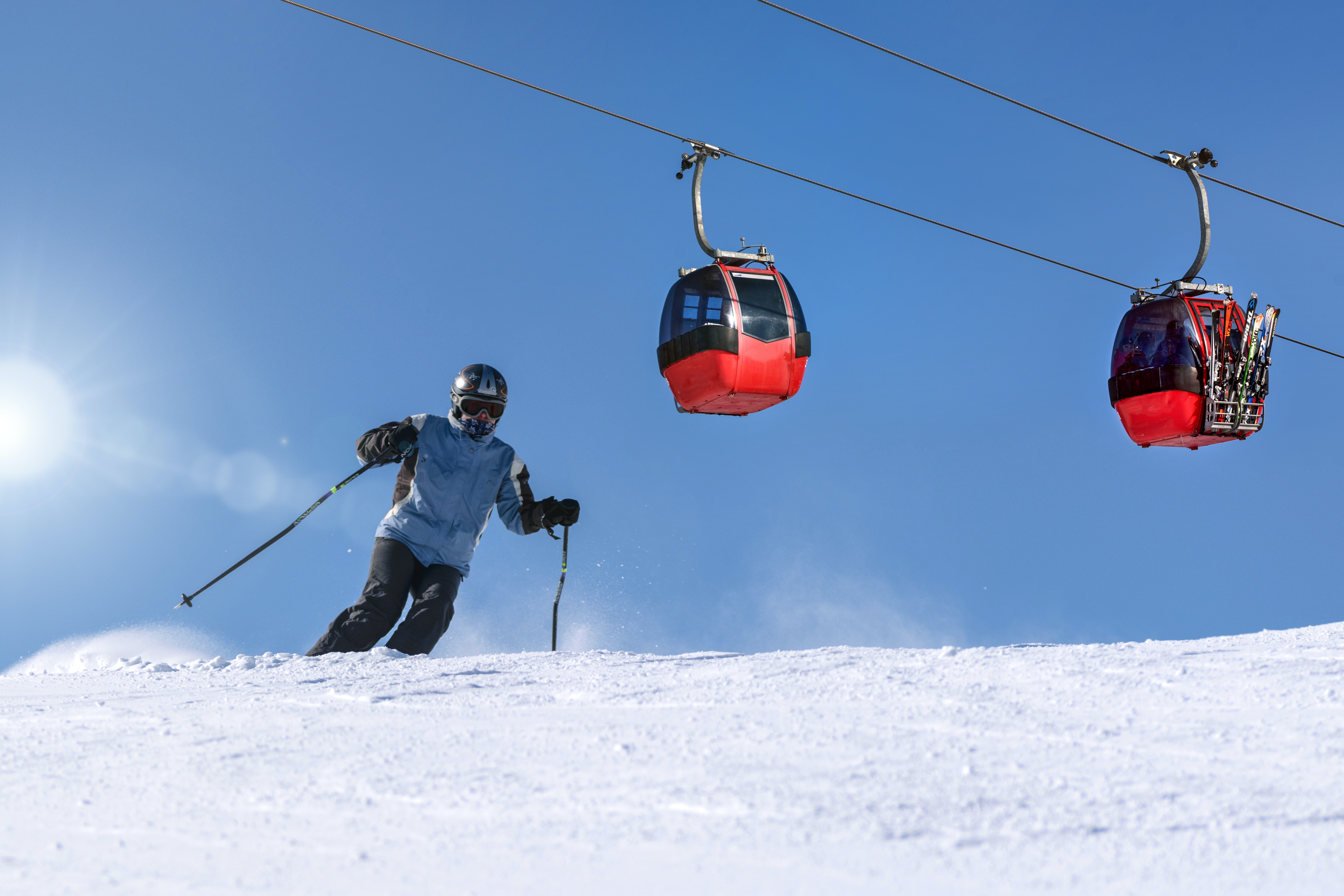 Skiing in Banff